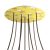  Round XXL Rose-One 9 X-shaped hole and 4-sided hole ceiling rose set, 400 mm - PROMO