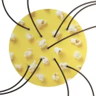  Round XXL Rose-One 9 X-shaped hole and 4-sided hole ceiling rose set, 400 mm - PROMO