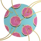  Round XXL Rose-One 9 X-shaped hole and 4-sided hole ceiling rose set, 400 mm - PROMO