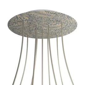    Round XXL Rose-One 9 X-shaped hole and 4-sided hole ceiling rose set, 400 mm - PROMO