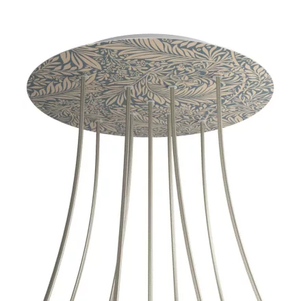  Round XXL Rose-One 9 X-shaped hole and 4-sided hole ceiling rose set, 400 mm - PROMO