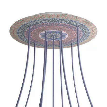  Round XXL Rose-One 9 X-shaped hole and 4-sided hole ceiling rose set, 400 mm - PROMO