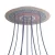  Round XXL Rose-One 9 X-shaped hole and 4-sided hole ceiling rose set, 400 mm - PROMO