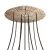  Round XXL Rose-One 9 X-shaped hole and 4-sided hole ceiling rose set, 400 mm - PROMO