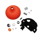 Silicone rose set with central hole and side hole arrangement