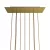 Rectangular XXL Rose-One ceiling rose set with 10 holes and 6 side holes, 675 x 225 mm