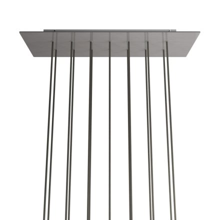 Rectangular XXL Rose-One 14-hole and 6-side hole ceiling rosette set, 675 x 225 mm