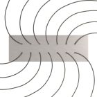 Rectangular XXL Rose-One 14-hole and 6-side hole ceiling rosette set, 675 x 225 mm