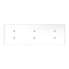 Rectangular XXL Rose-One ceiling rose set with 6 holes and 6 side holes, 675 x 225 mm