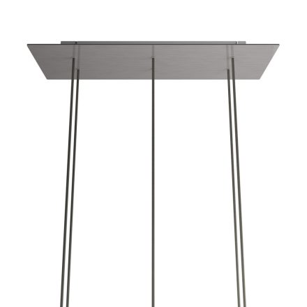 Rectangular XXL Rose-One ceiling rose set with 6 holes and 6 side holes, 675 x 225 mm