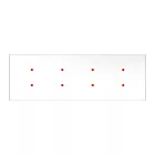 Rectangular XXL Rose-One ceiling rose set with 8 holes and 6 side holes, 675 x 225 mm