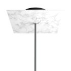 Square rosette – one hole and four side holes, ceiling rosette set, 200 mm