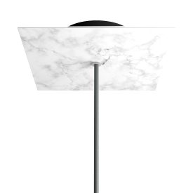   Square rosette – one hole and four side holes, ceiling rosette set, 200 mm