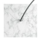 Square rosette – one hole and four side holes, ceiling rosette set, 200 mm