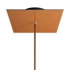 Square rosette – one hole and four side holes, ceiling rosette set, 200 mm