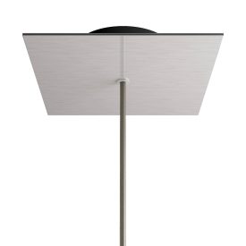   Square rosette – one hole and four side holes, ceiling rosette set, 200 mm