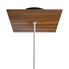   Square rosette – one hole and four side holes, ceiling rosette set, 200 mm