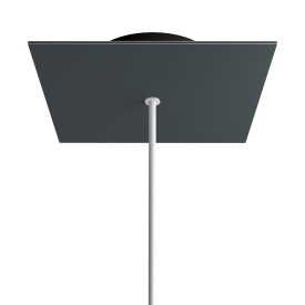   Square rosette – one hole and four side holes, ceiling rosette set, 200 mm