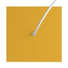 Square rosette – one hole and four side holes, ceiling rosette set, 200 mm