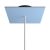 Square rosette – one hole and four side holes, ceiling rosette set, 200 mm
