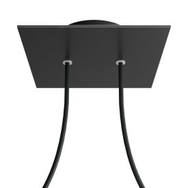   Square ceiling rose – a ceiling rose set with two holes and four side holes, 200 mm