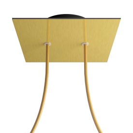   Square ceiling rose – a ceiling rose set with two holes and four side holes, 200 mm