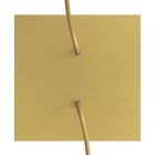 Square ceiling rose – a ceiling rose set with two holes and four side holes, 200 mm