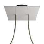 Square ceiling rose – a ceiling rose set with two holes and four side holes, 200 mm