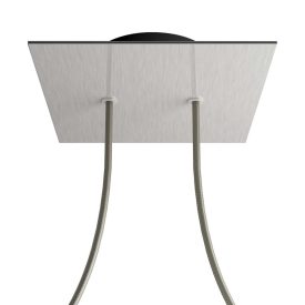   Square ceiling rose – a ceiling rose set with two holes and four side holes, 200 mm