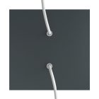 Square ceiling rose – a ceiling rose set with two holes and four side holes, 200 mm