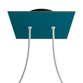   Square ceiling rose – a ceiling rose set with two holes and four side holes, 200 mm