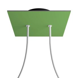   Square ceiling rose – a ceiling rose set with two holes and four side holes, 200 mm