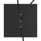 Square rosette – Set of ceiling rosettes with 3 holes arranged in a row and 4 side holes, 200 mm