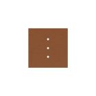 Square rosette – Set of ceiling rosettes with 3 holes arranged in a row and 4 side holes, 200 mm