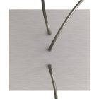 Square rosette – Set of ceiling rosettes with 3 holes arranged in a row and 4 side holes, 200 mm