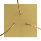 Square ceiling rose – A ceiling rose set with 3 holes and 4 side holes, 200 mm