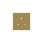 Square ceiling rose – A ceiling rose set with 3 holes and 4 side holes, 200 mm