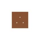 Square ceiling rose – A ceiling rose set with 3 holes and 4 side holes, 200 mm