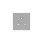 Square ceiling rose – A ceiling rose set with 3 holes and 4 side holes, 200 mm