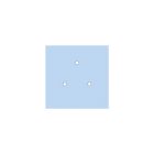 Square ceiling rose – A ceiling rose set with 3 holes and 4 side holes, 200 mm