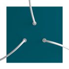 Square ceiling rose – A ceiling rose set with 3 holes and 4 side holes, 200 mm