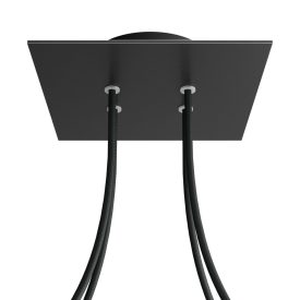   Square ceiling rose – A ceiling rose set with 4 holes and 4 side holes, 200 mm