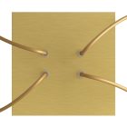 Square ceiling rose – A ceiling rose set with 4 holes and 4 side holes, 200 mm