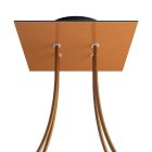 Square ceiling rose – A ceiling rose set with 4 holes and 4 side holes, 200 mm