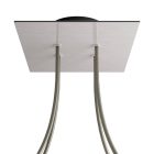 Square ceiling rose – A ceiling rose set with 4 holes and 4 side holes, 200 mm