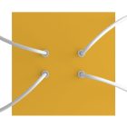 Square ceiling rose – A ceiling rose set with 4 holes and 4 side holes, 200 mm