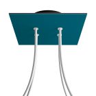 Square ceiling rose – A ceiling rose set with 4 holes and 4 side holes, 200 mm