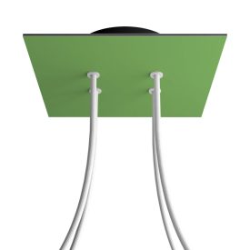   Square ceiling rose – A ceiling rose set with 4 holes and 4 side holes, 200 mm