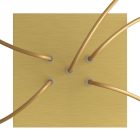 Square ceiling rose – A ceiling rose set with 5 holes and 4 side holes, 200 mm