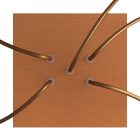 Square ceiling rose – A ceiling rose set with 5 holes and 4 side holes, 200 mm